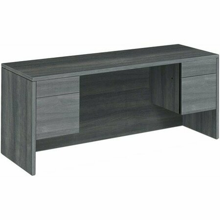 THE HON CO Kneespace Credenza, 72inx24inx29-1/2in, Sterling Ash HON10543LS1